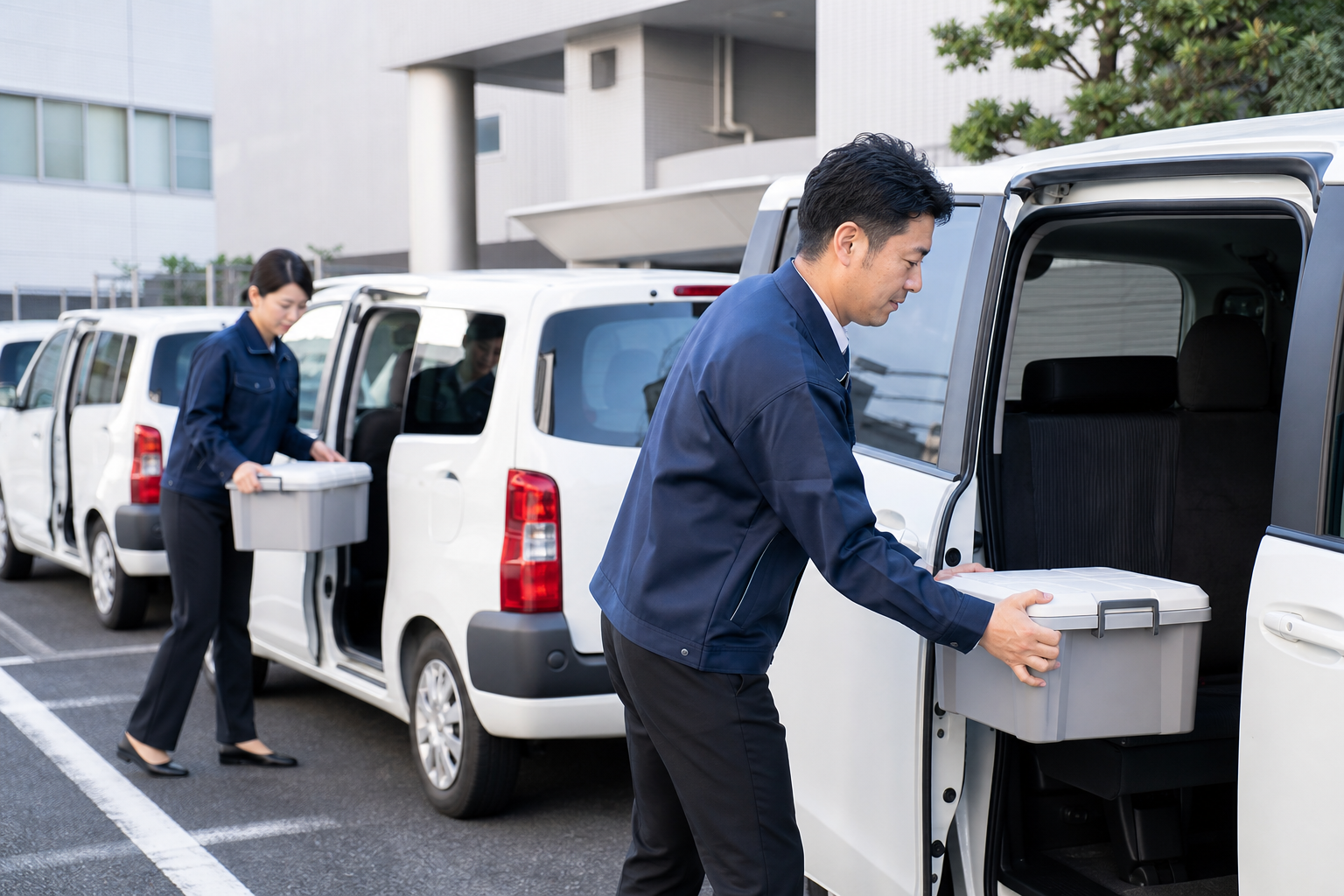 社用車の防災グッズ｜1台1セット標準装備