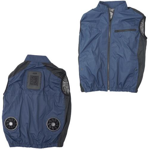 サンコー 圧倒的に冷える 冷蔵服3 ネイビー フリーサイズ TKCV24FNV|上半身を強力冷却