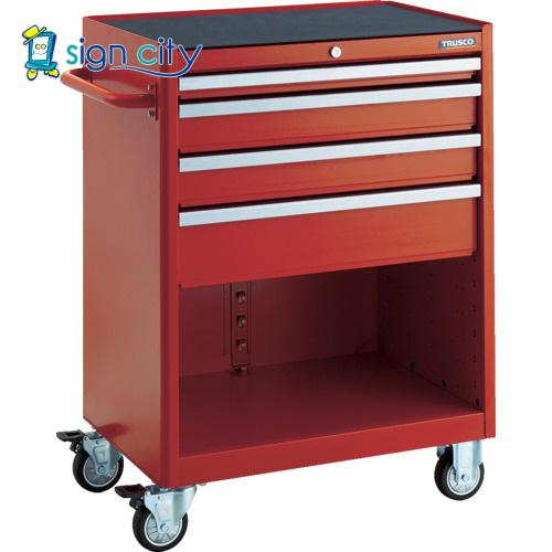 TRUSCO ローラーキャビネット 引出4段（50×1・100×2・150×1）レッドの商品画像