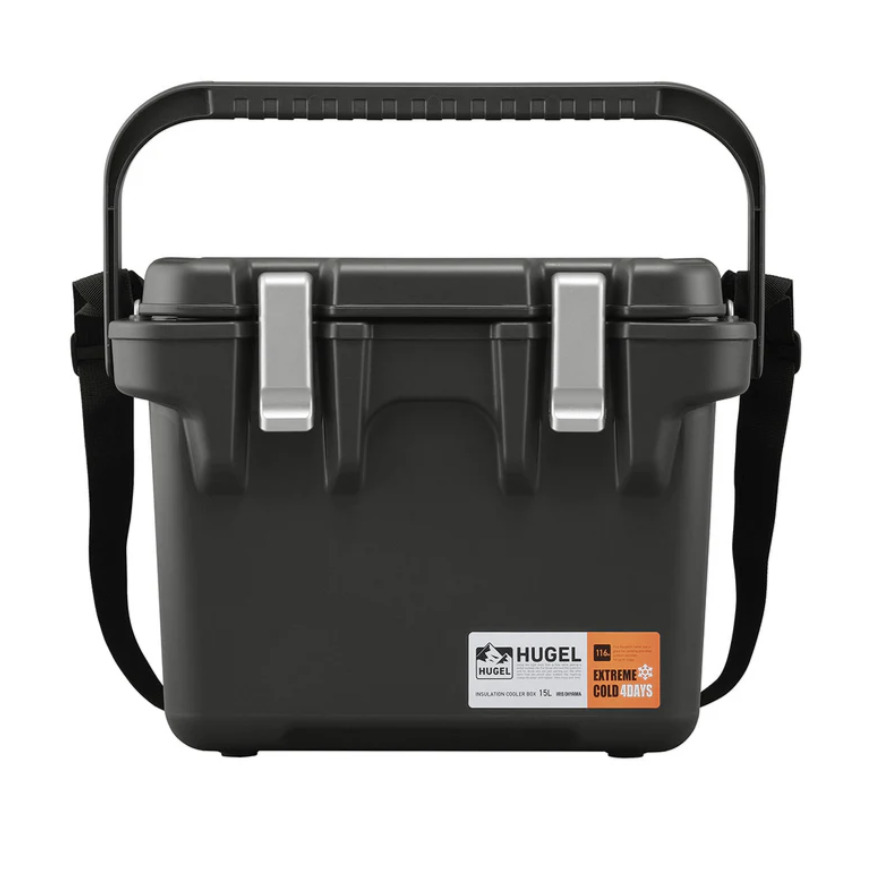 HUGEL 真空断熱クーラーボックス 15L チャコールグレー