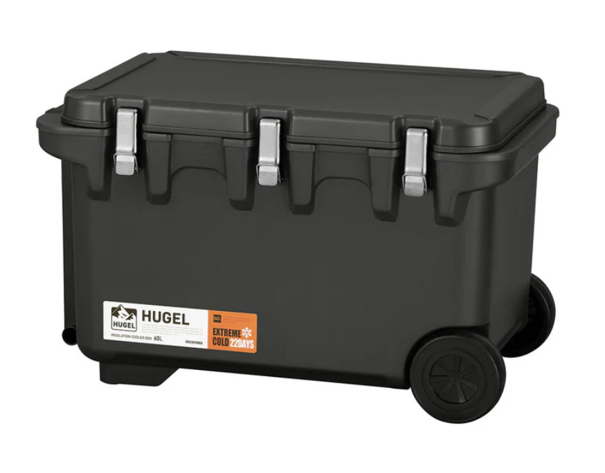 HUGEL 真空断熱クーラーボックス 60L チャコールグレー